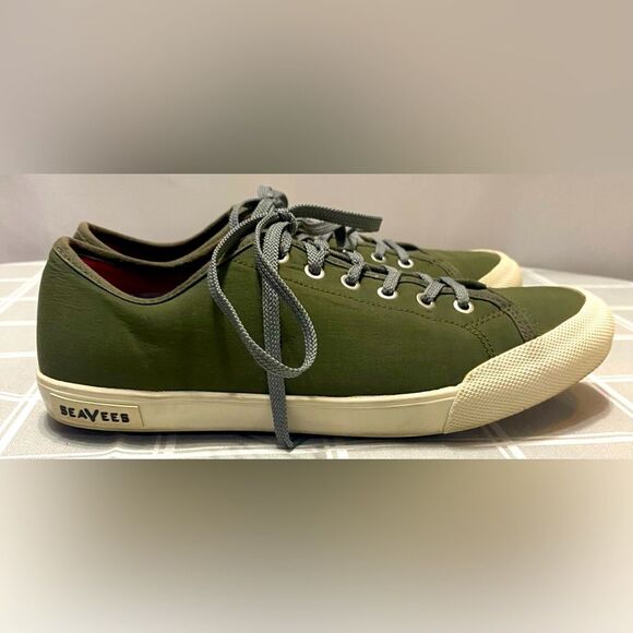 Sea Vees Army Issue Low Std Womens Sz 9 Olive Nylon Lace Up Shoes Sneakers - Picture 6 of 15